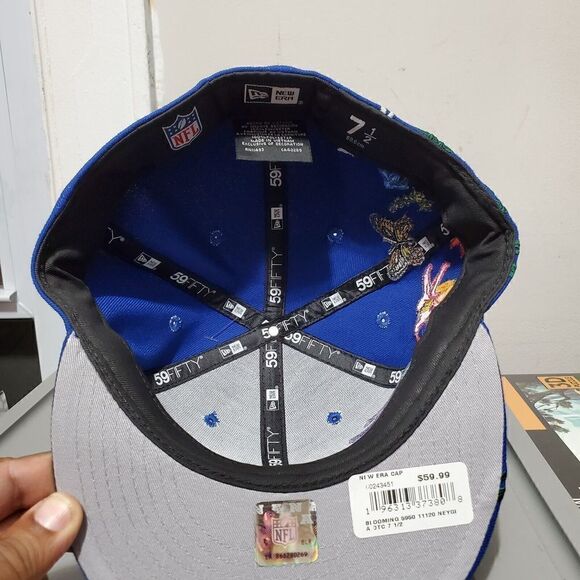 New York Giants NFL Size 7 1/2 Blooming Blue 59FIFTY Fitted Cap New Era - Picture 11 of 11